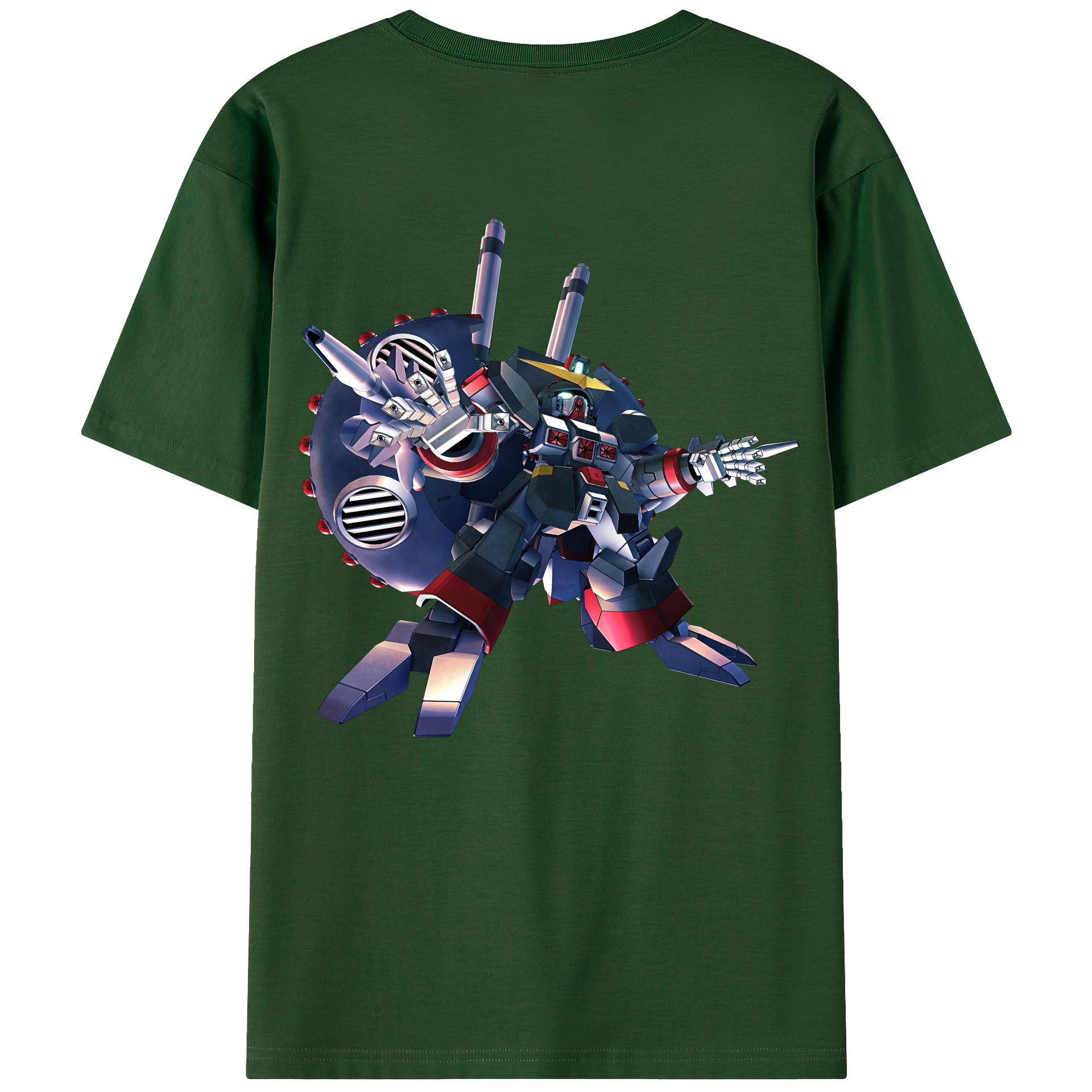 （画像用） 機動戦士ガンダム Mobile Suit Gundam 綿100％半袖Tシャツ（背面プリント）